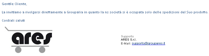 Groupares risponde che non è il soggetto indicato ad emettere fattura